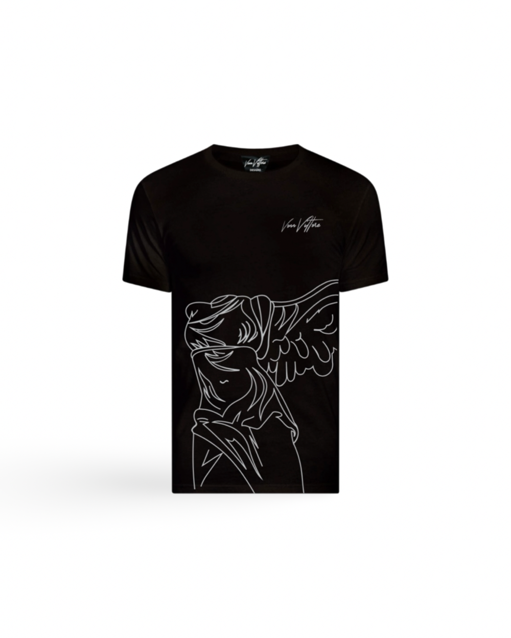Vonn Vittore Victory Statue Tee Black Crew Neck