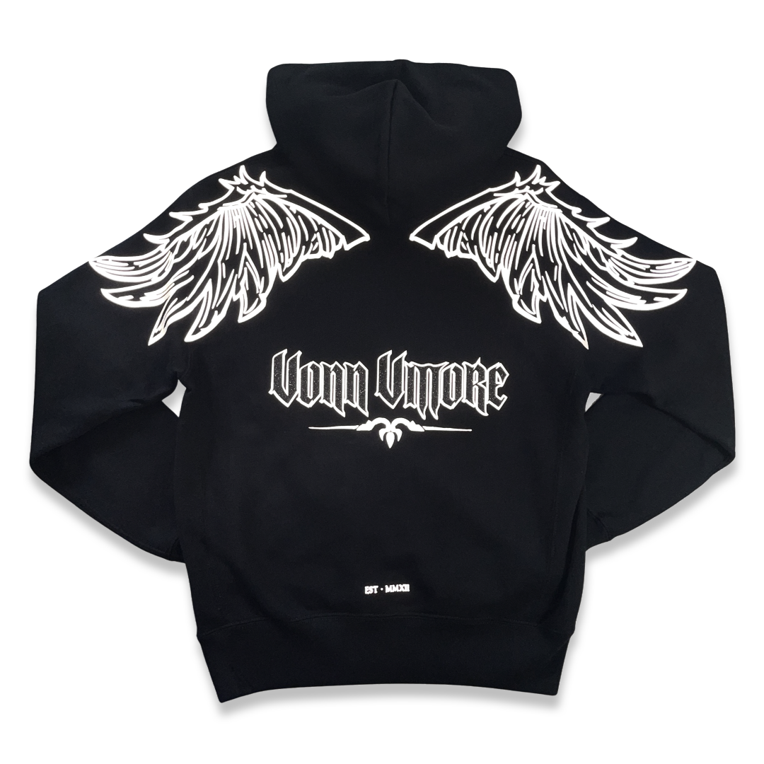 ANGEL WING PULLOVER - BLACK