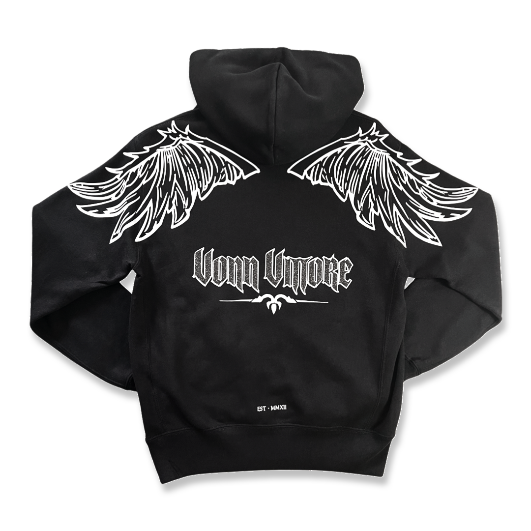 ANGEL WING PULLOVER - BLACK