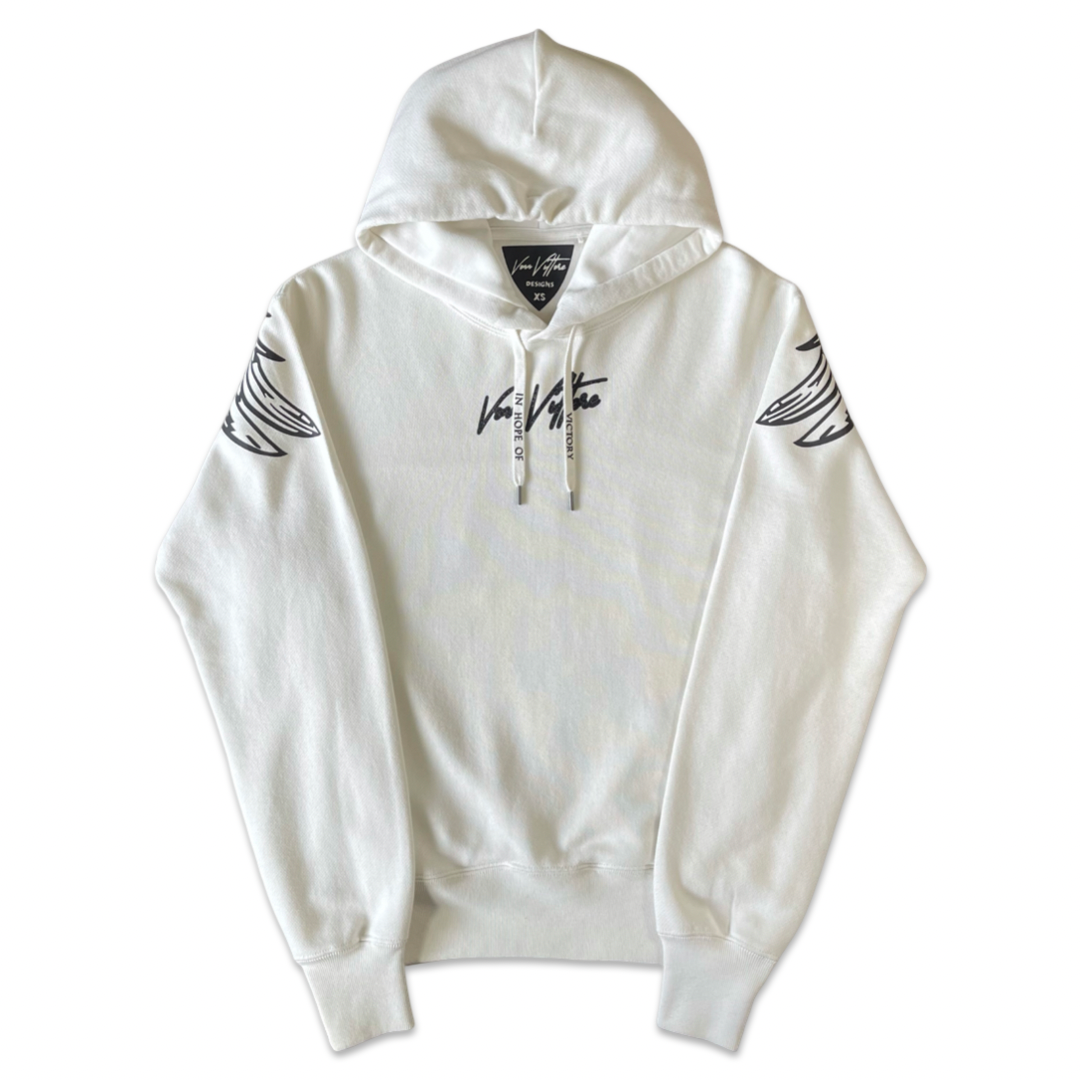 ANGEL WING HOODIE OFF WHITE/BLACK REFLECTIVE