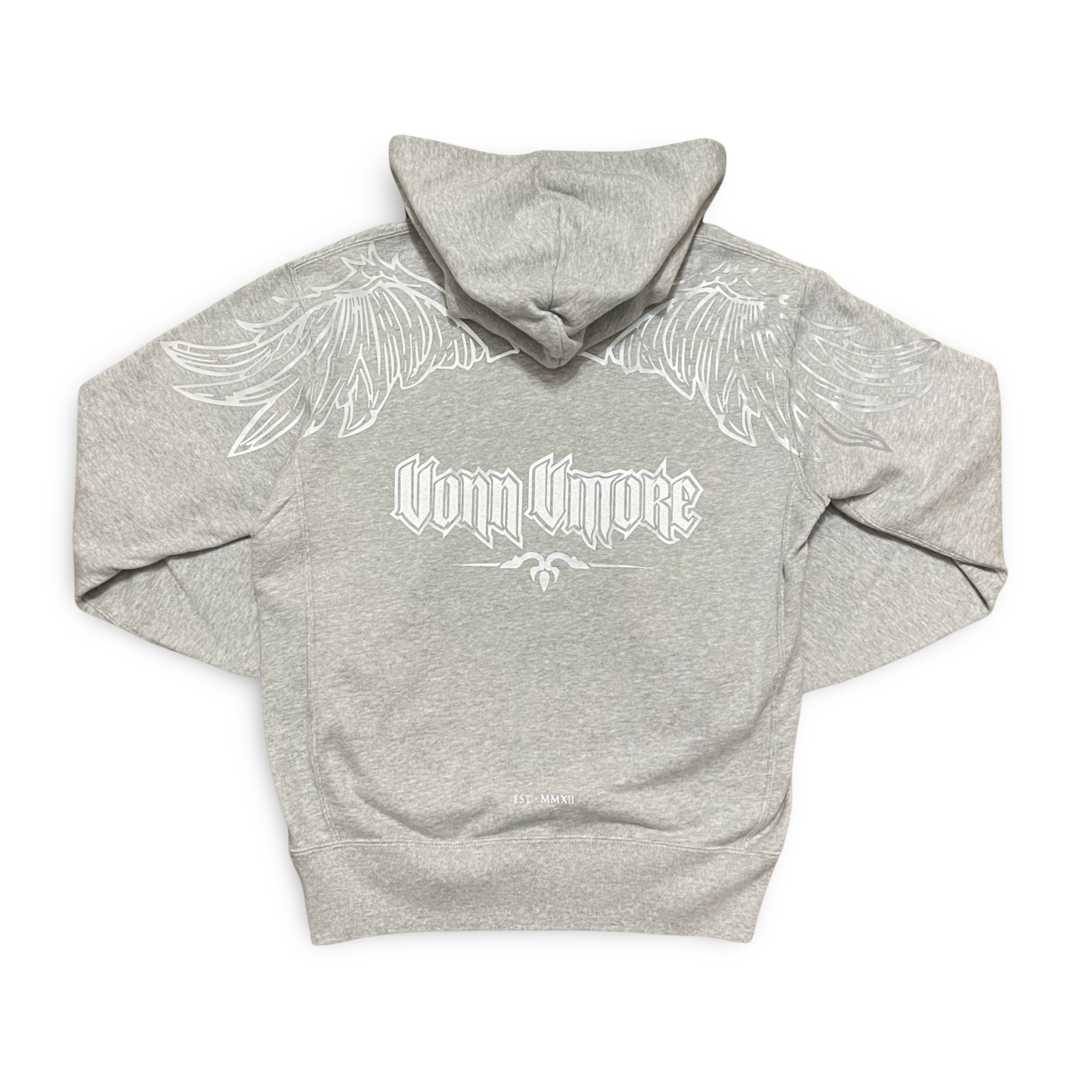 ANGEL WING HOODIE GRAY/SILVER REFLECTIVE