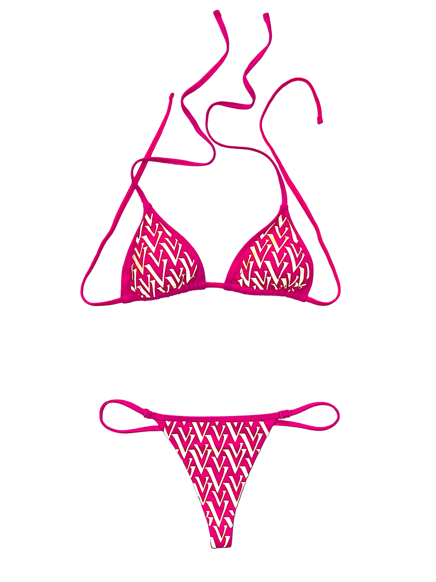 Vonn Vittore Reflective Monogram Bikini - Black
